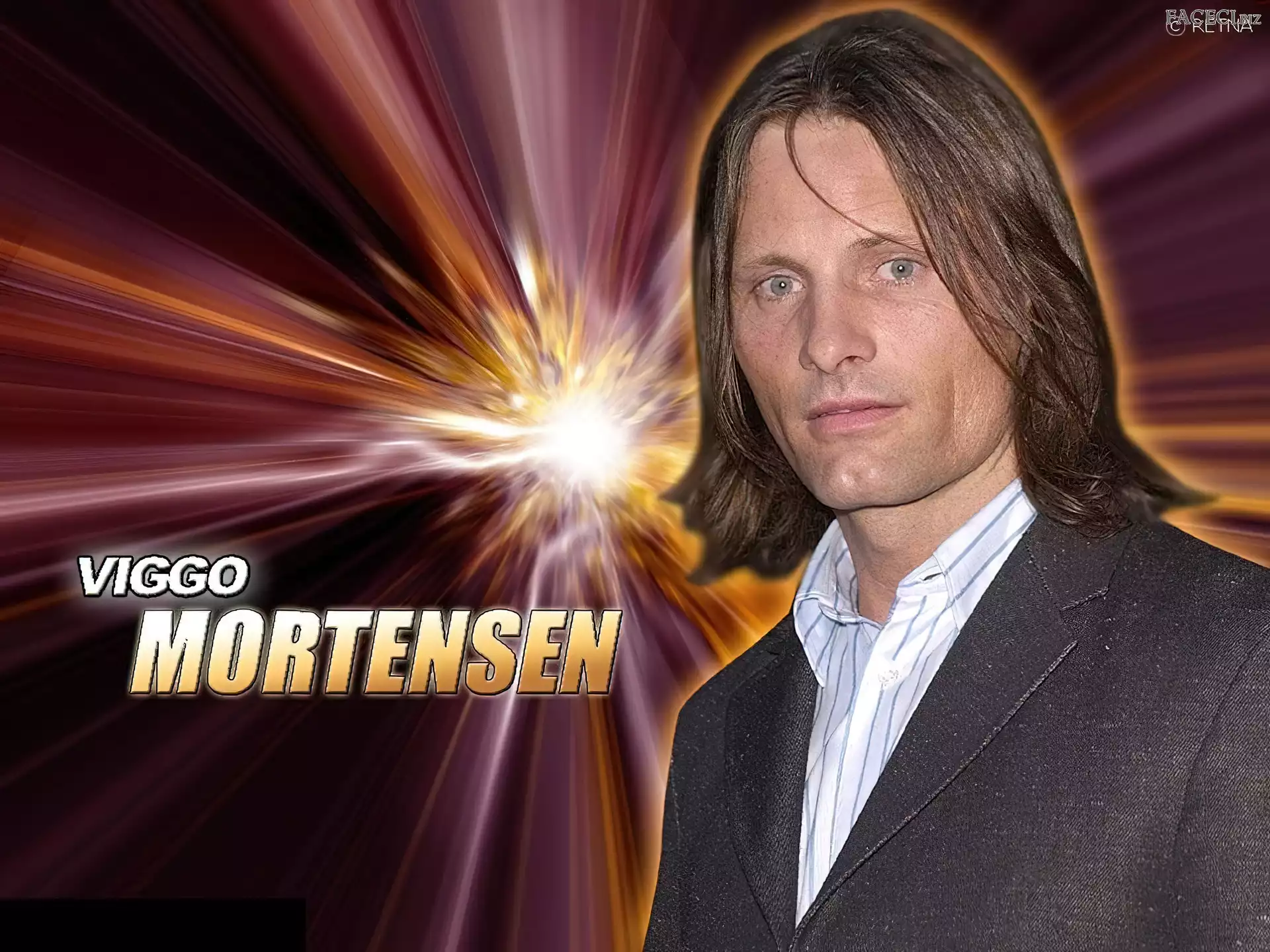 Viggo Mortensen, długie włosy